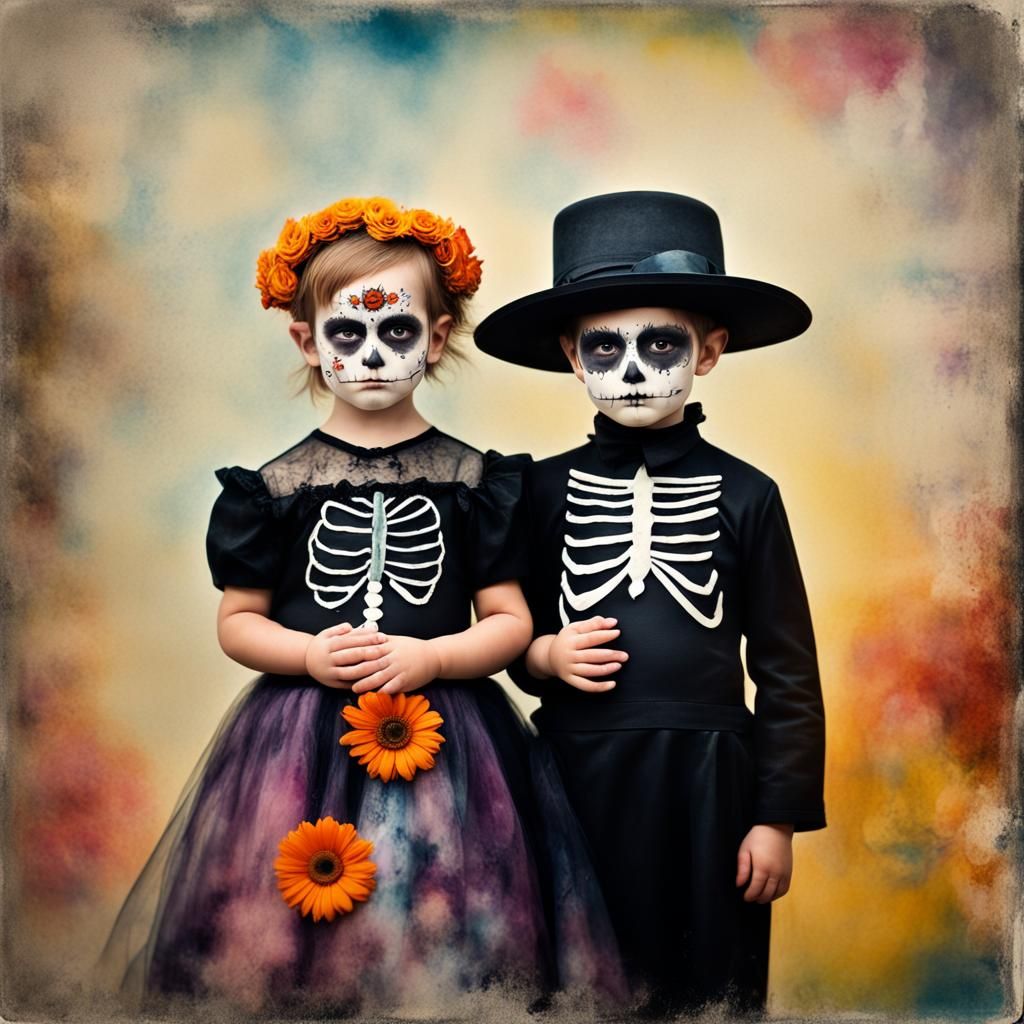 toddlers wearing Halloween costumes - AI Generated Artwork - NightCafe ...