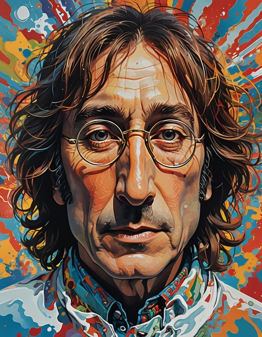 John Lennon - AI Generated Artwork - NightCafe Creator