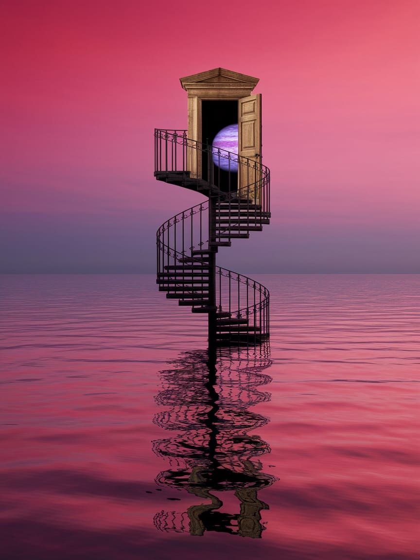 Surreal Stairway to Heaven  by @Catfolk 
