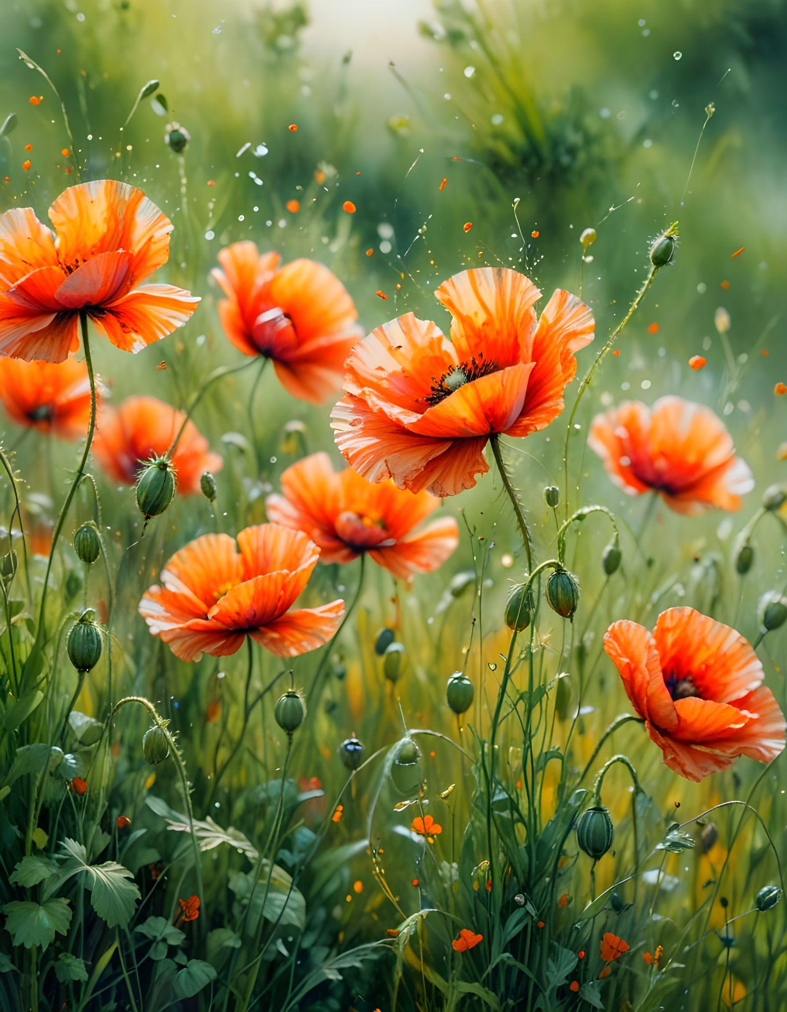 The Poppy Field  by @Tolino