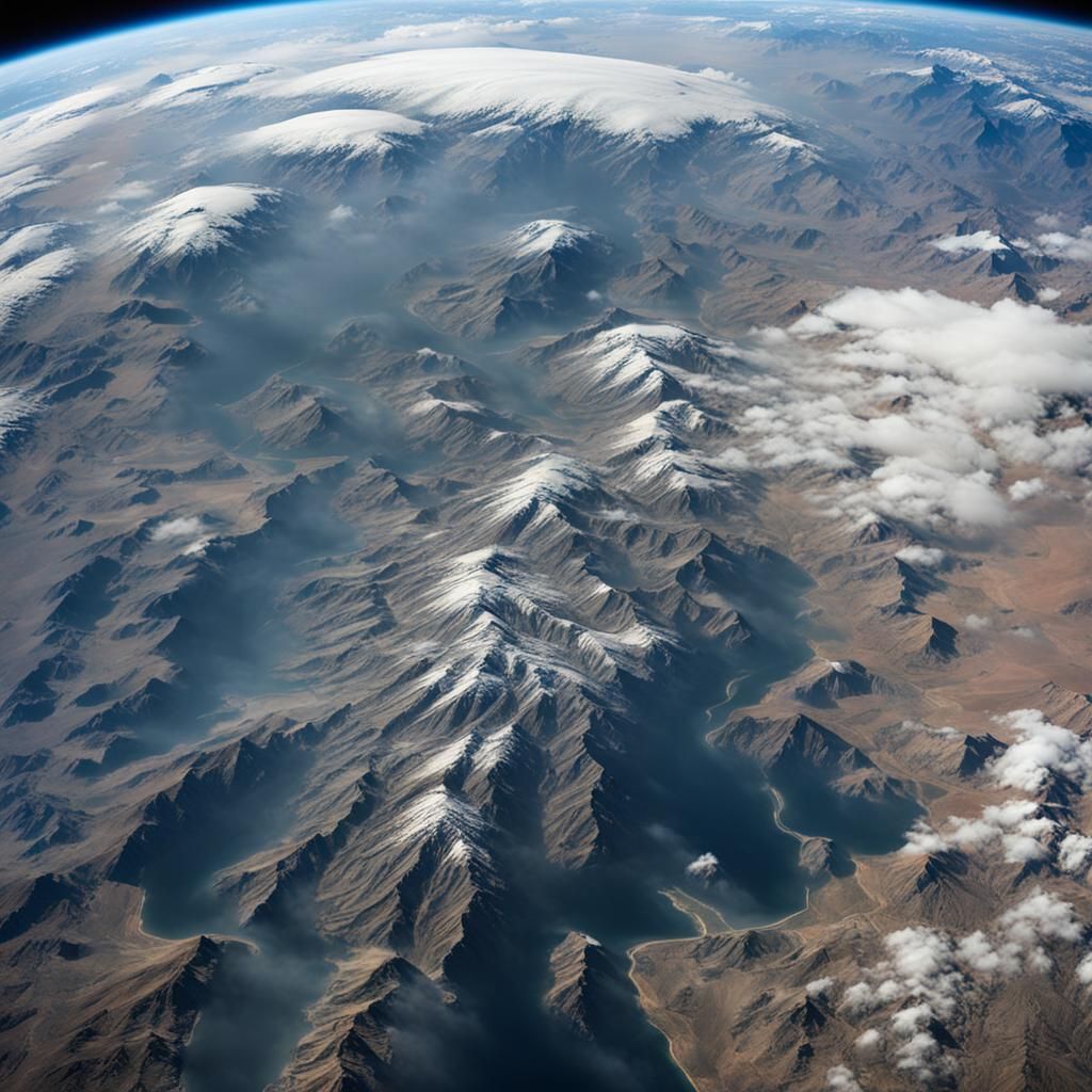 Point of view of an astronaut from the International Space S...