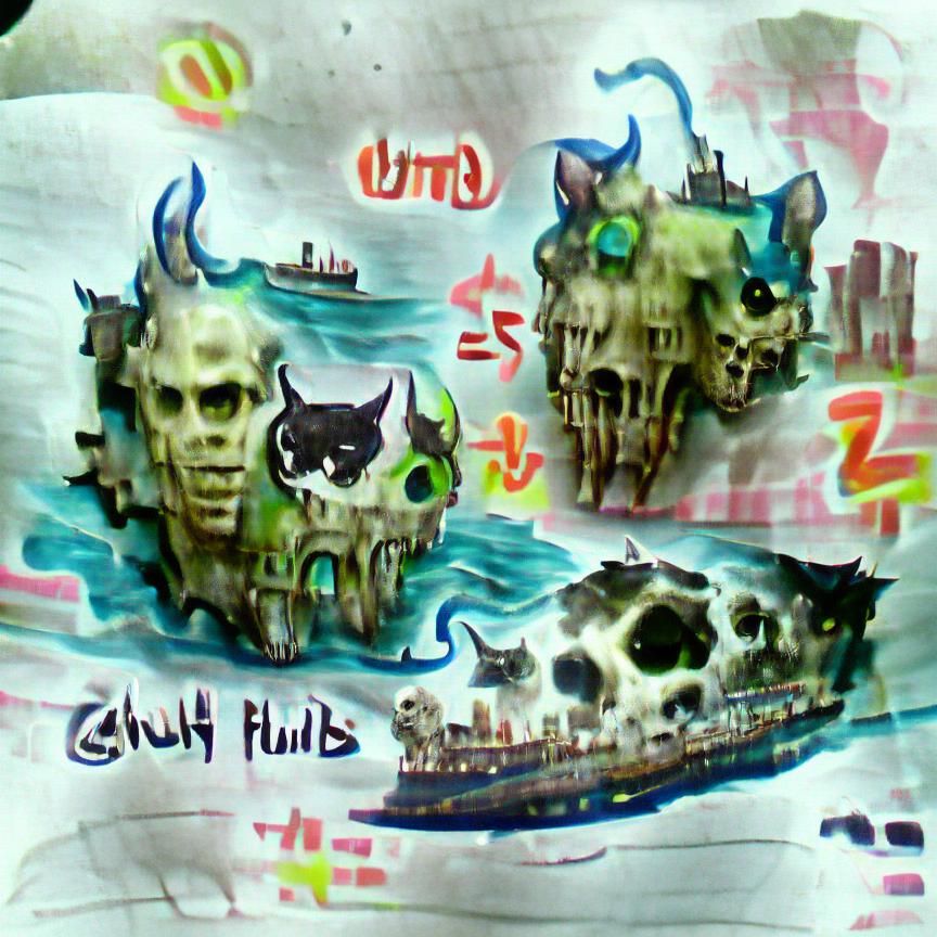 City on cat skulls