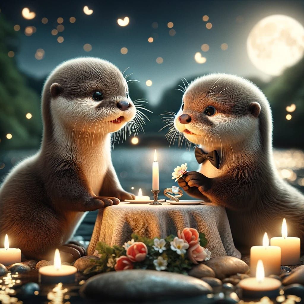 engagement ring candlelight dinner