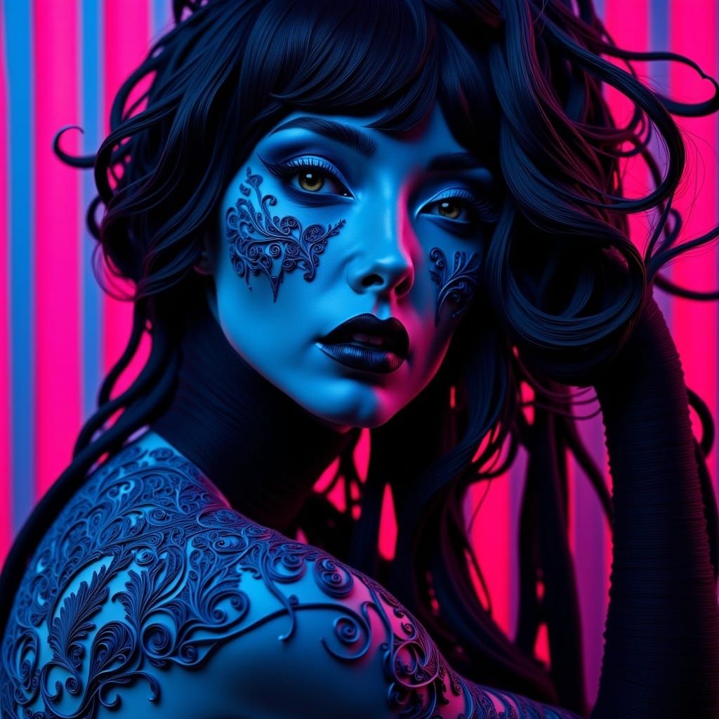 <lora:Organic Macabre Flux:1.0> Marla