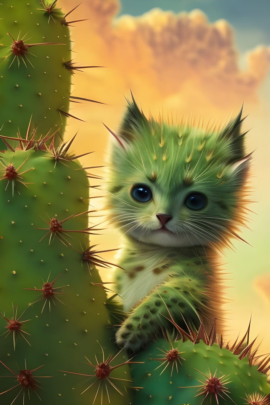 Sonoran Cactus Cat - Hiding in plain sight   by @Lucas