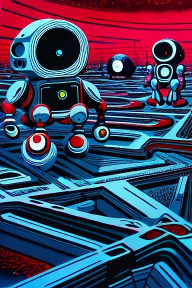 Zeroids, toy robots from the late 60's, by Stanley Donwood, Irina ...