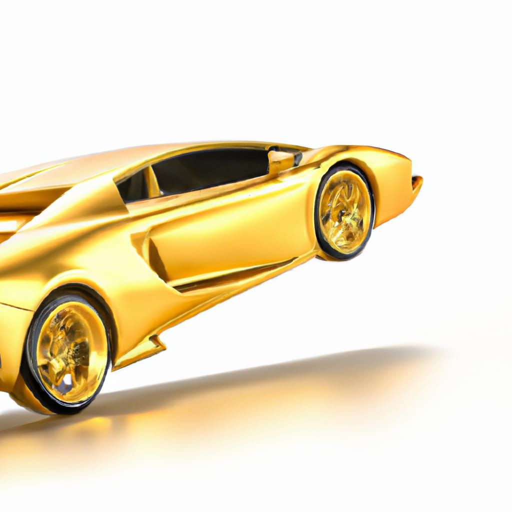poppin a wheelie in my golden lambo