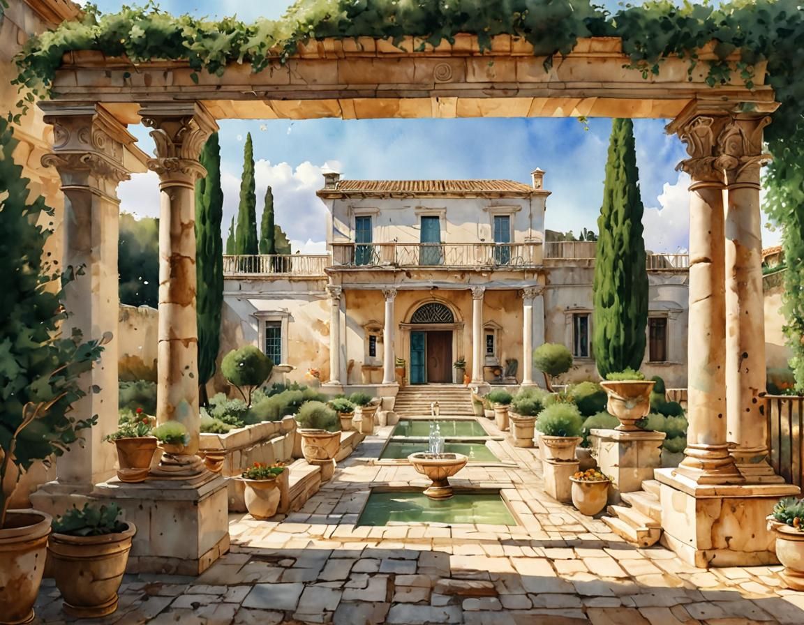 a charming ancient Roman villa in Puglia