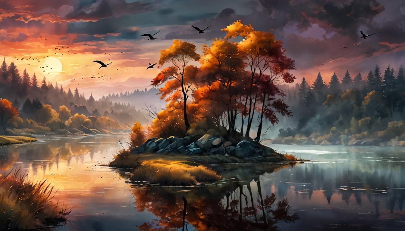 Autumn arrived to the lake