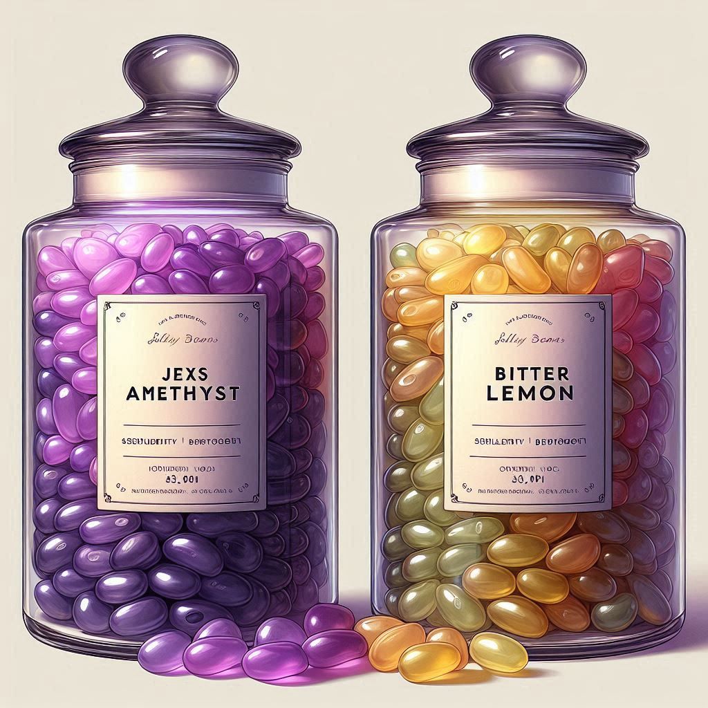 Jelly Bean! I wonder what amethyst tastes like?