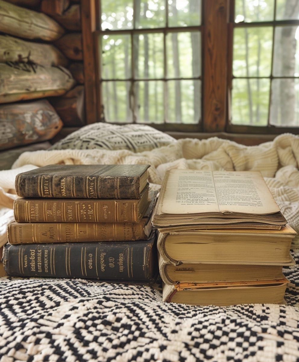 Cosy Books On Bed