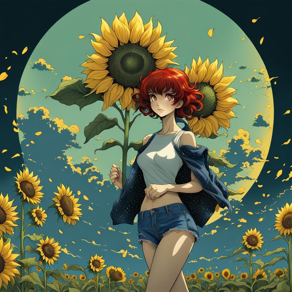 Sunflower girl
