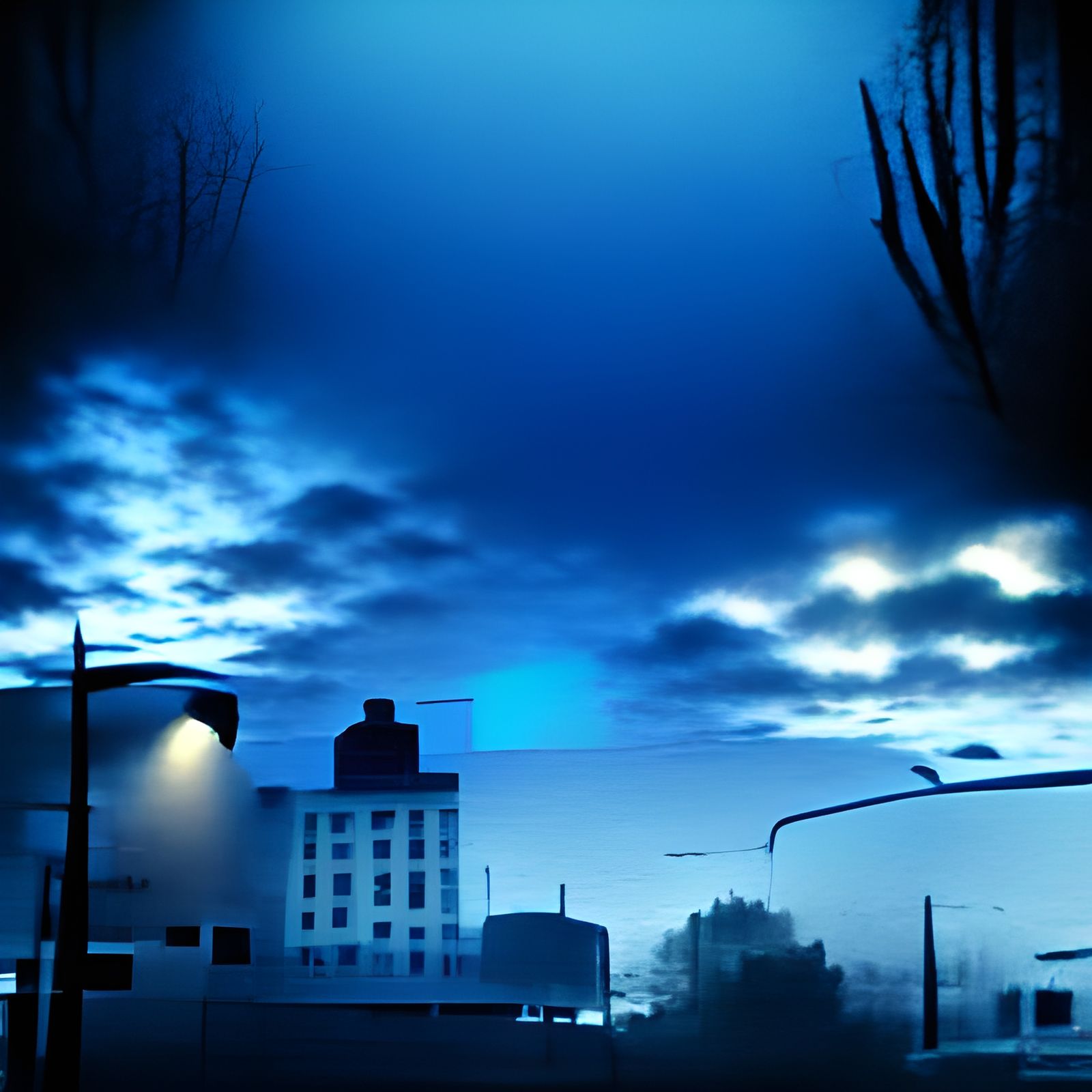 Blue morning film noir