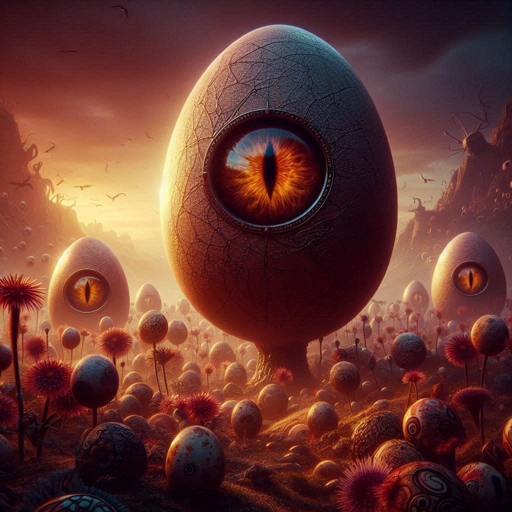 Eggxaggerated Eggxistential Eggxistence