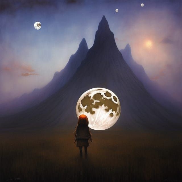 the moon catcher AI Generated Artwork NightCafe Creator