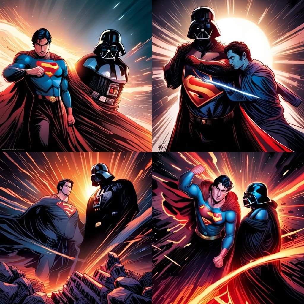 superman vs darth vader