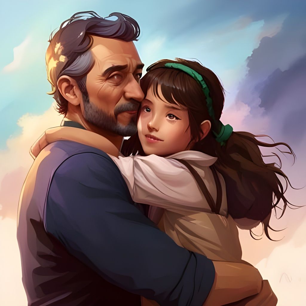 father and daughter reunited - AI Generated Artwork - NightCafe Creator