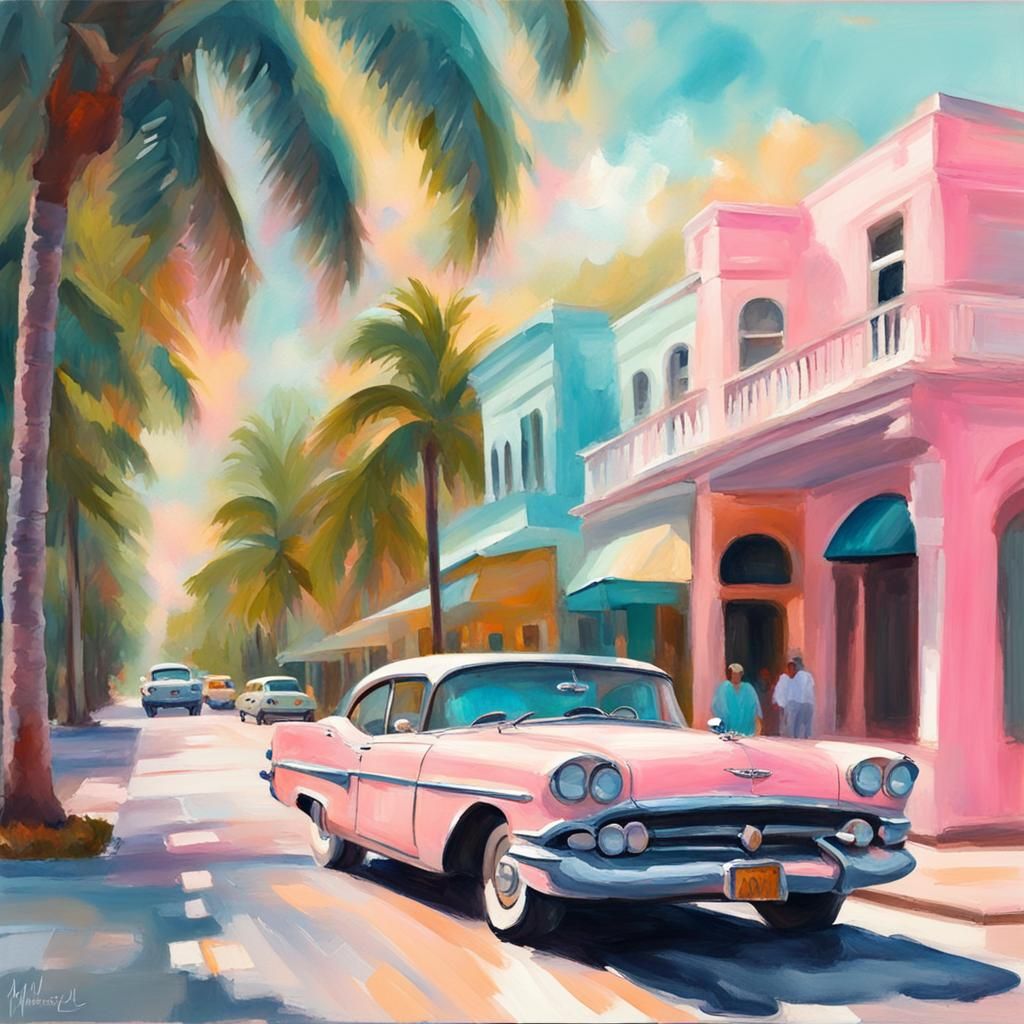 Miami Vibe - AI Generated Artwork - NightCafe Creator