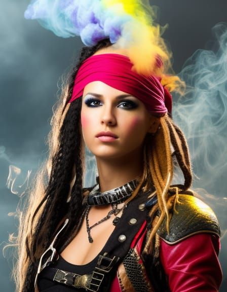 Piratepunk female - AI Generated Artwork - NightCafe Creator