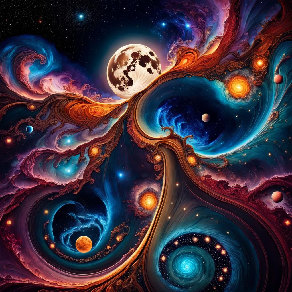 Surreal stars  by @Witchyluck