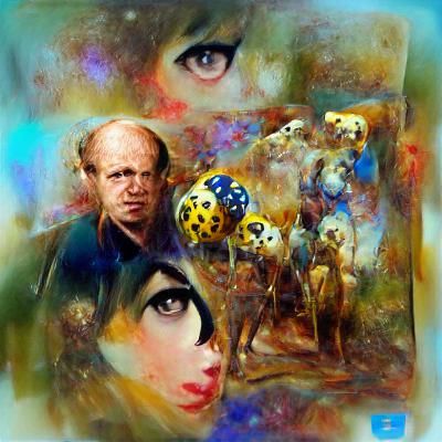 Jackson Pollock Margaret Keane Jim Burns Kandinsky Kodak Ekt...
