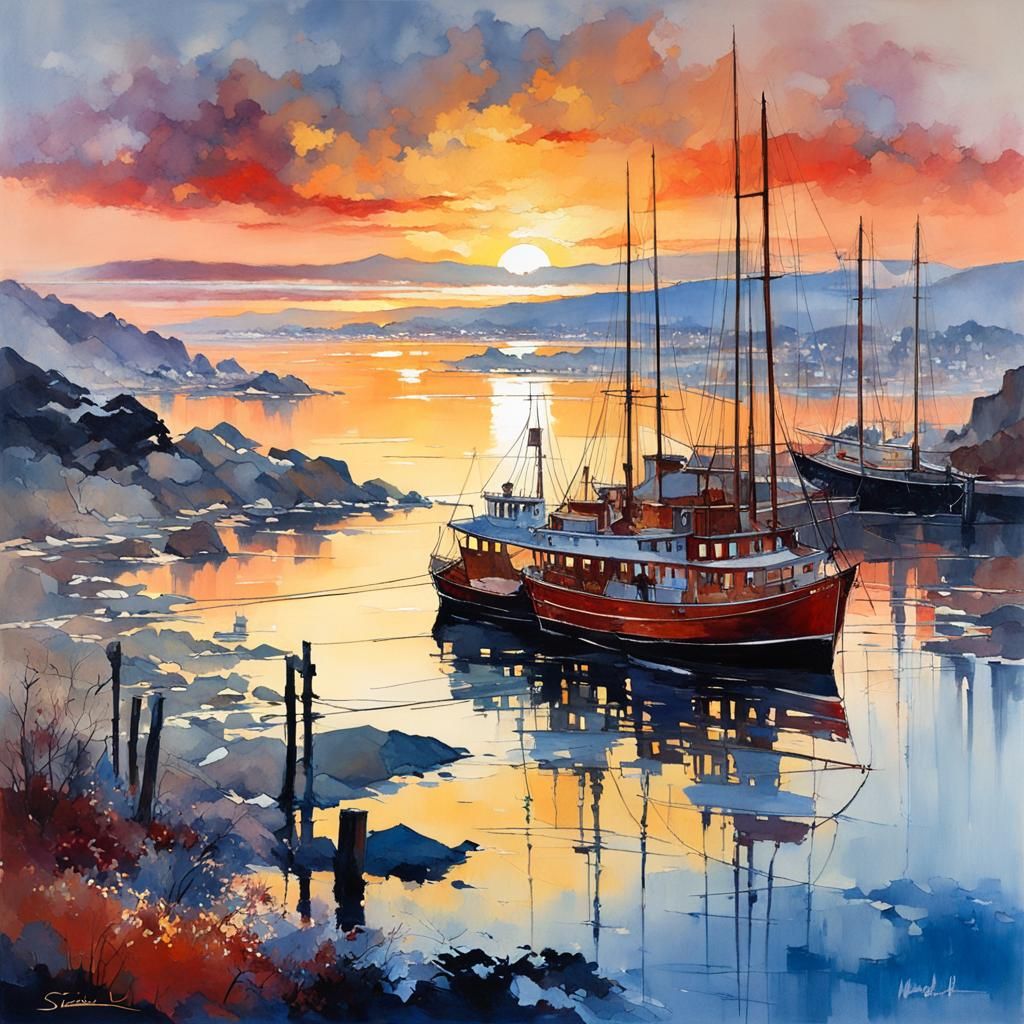 oceanic bay  by @Mapont