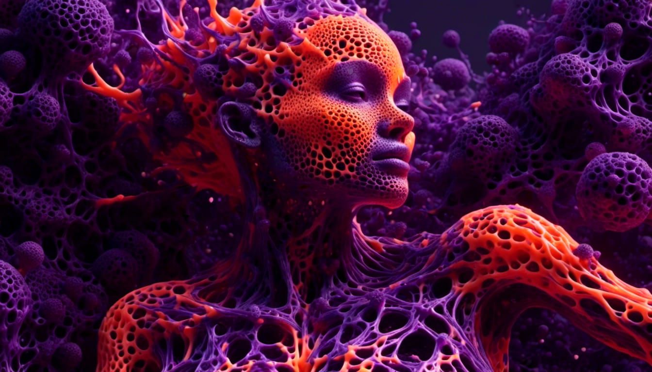 Violet Woman I (Creative Upscaled)