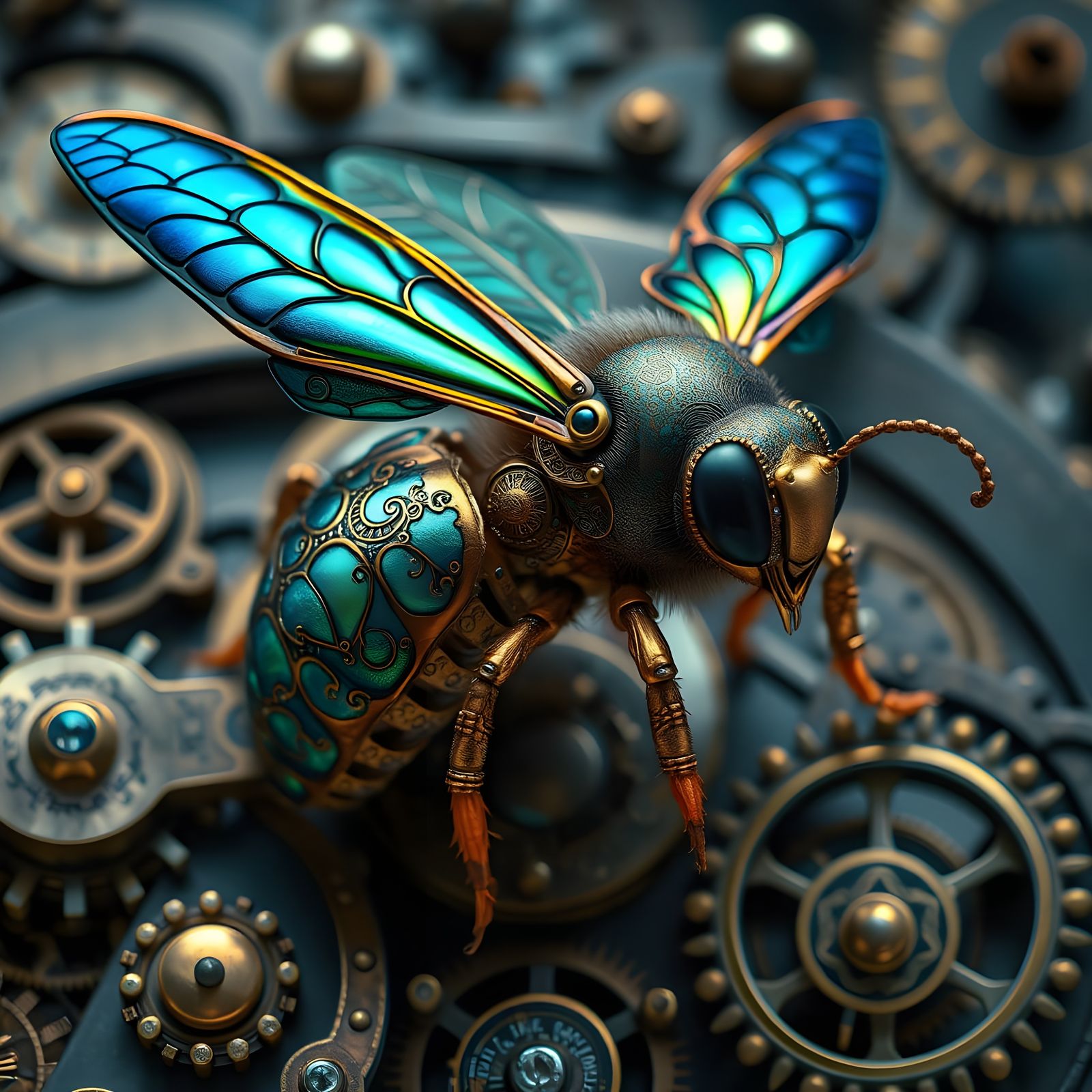 The watchmaker bee  by @PlatyB