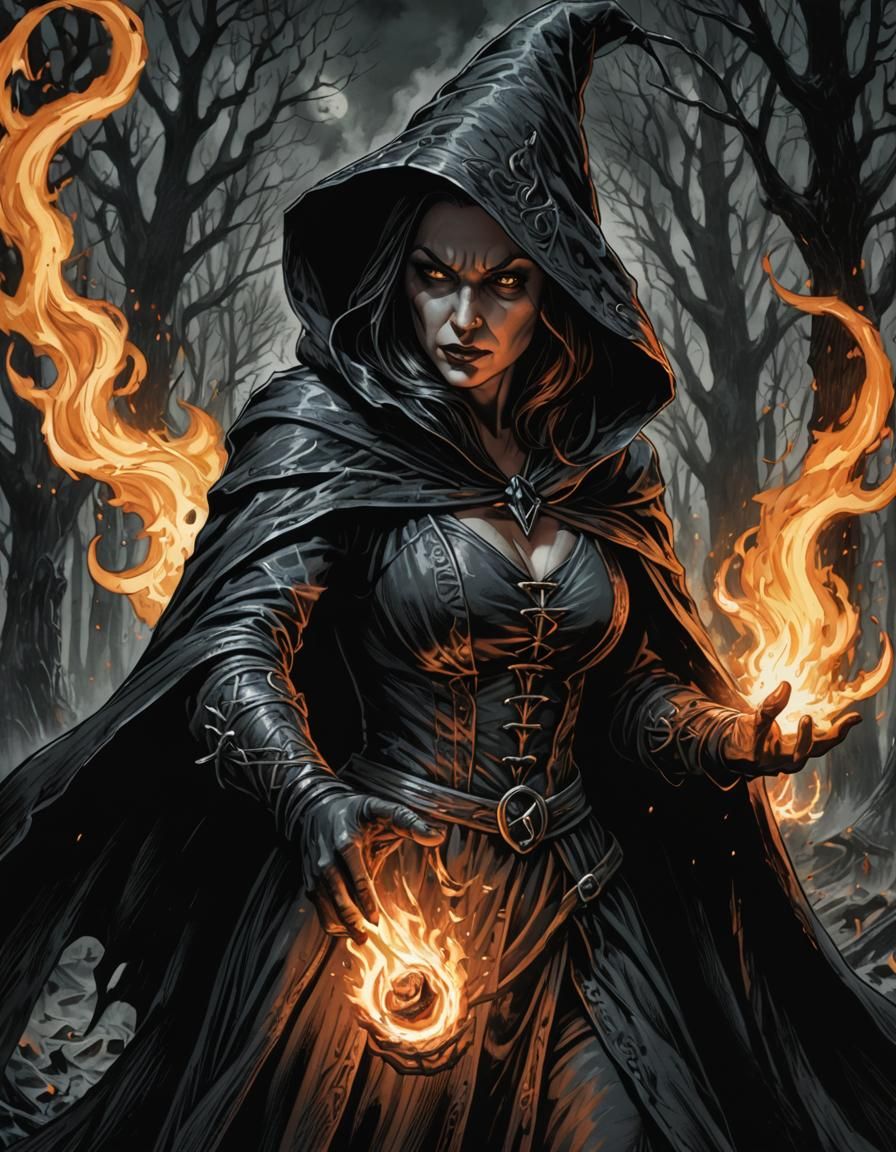 A witch.   by @Sunil