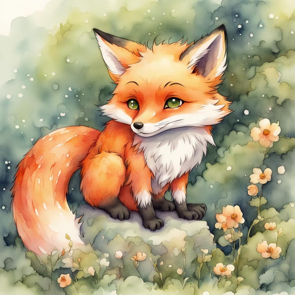 CUTE LITTLE FOX - AI Generated Artwork - NightCafe Creator