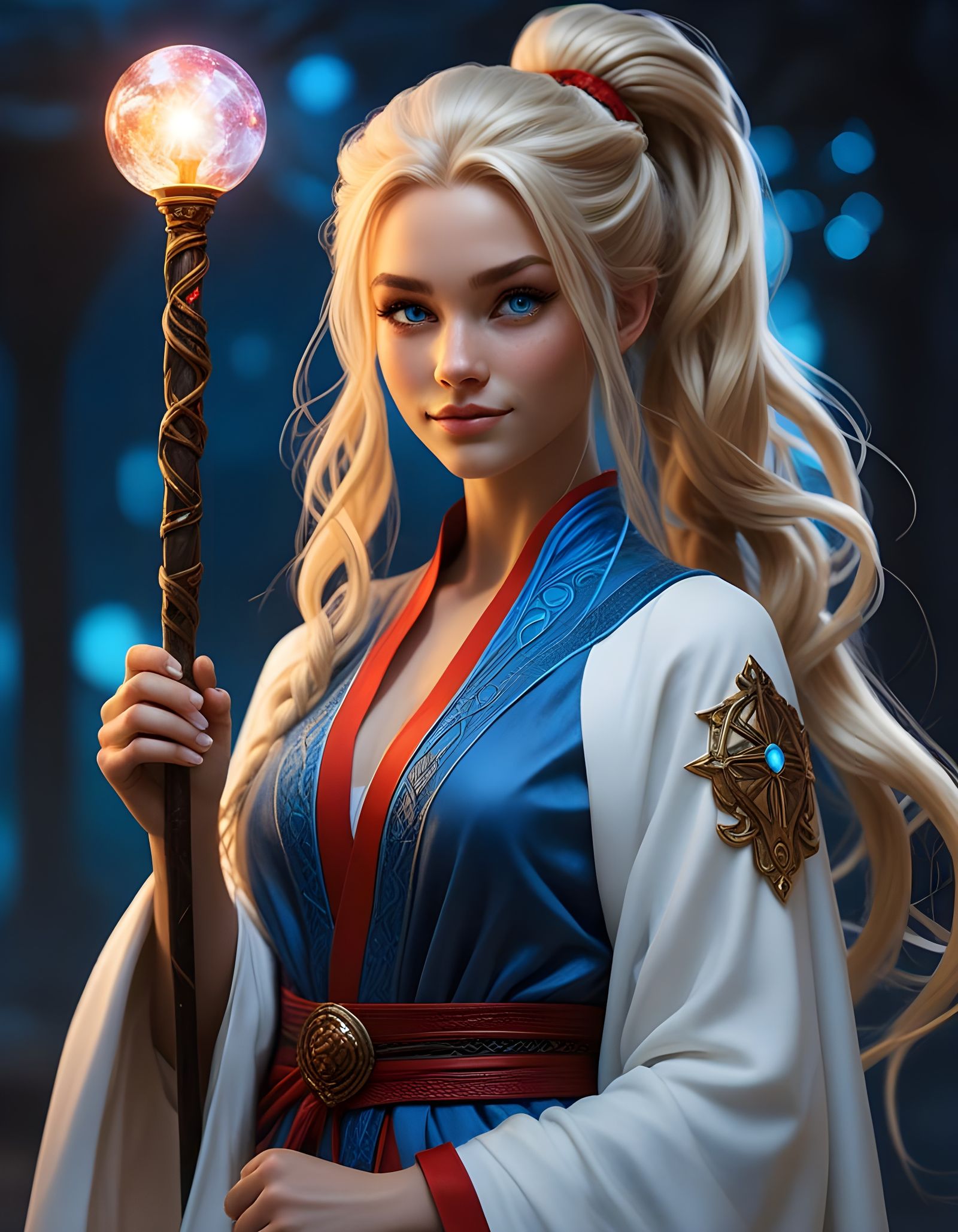 Certain - Vibrant Norse Goddess in Enchanted Splendor