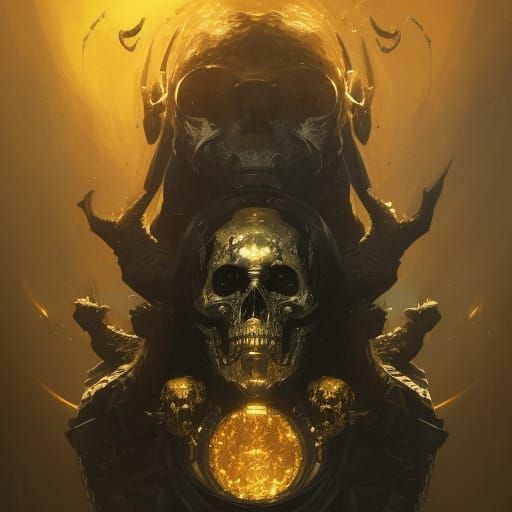 Skull work 5 - AI Generated Artwork - NightCafe Creator