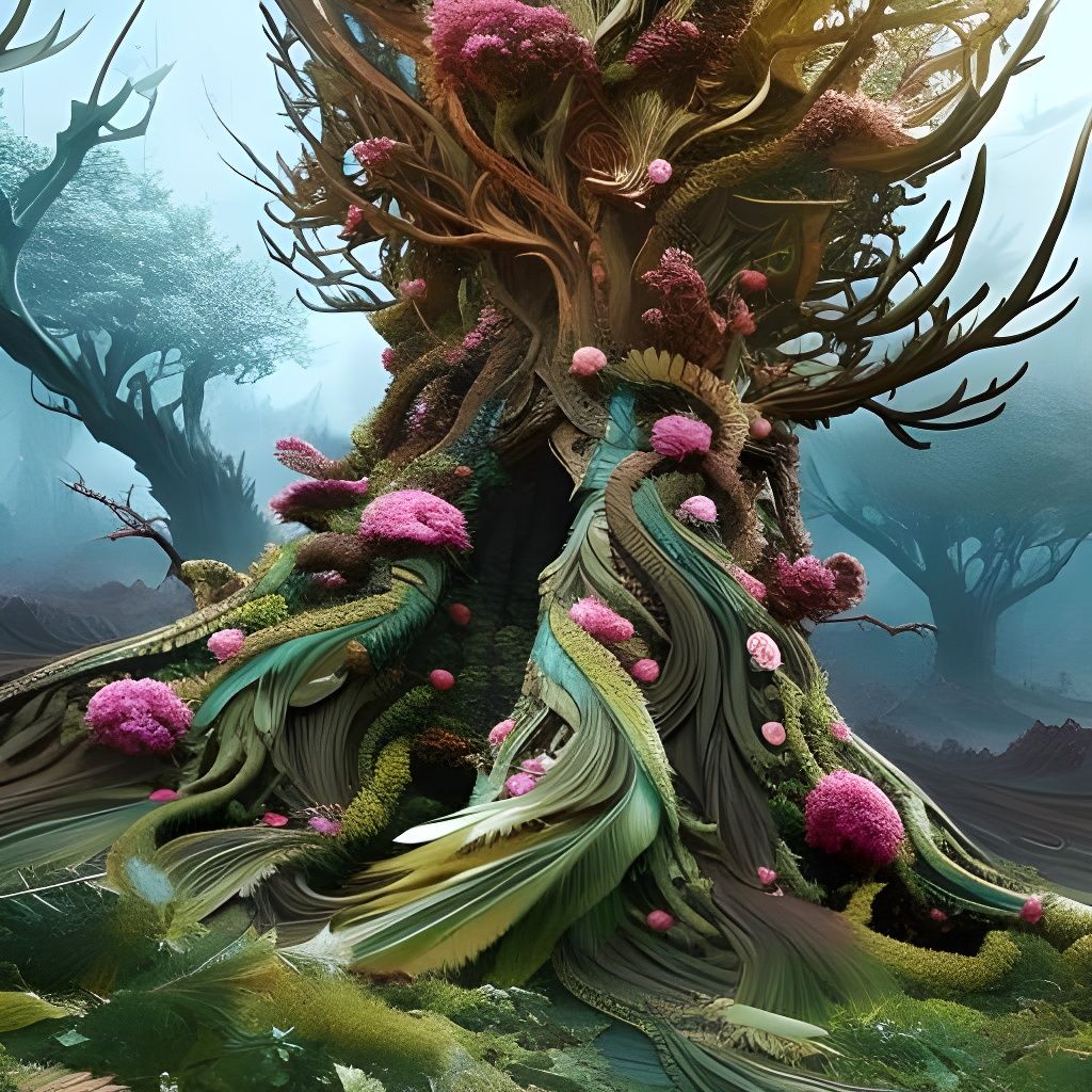 Tree roots n.1 - AI Generated Artwork - NightCafe Creator