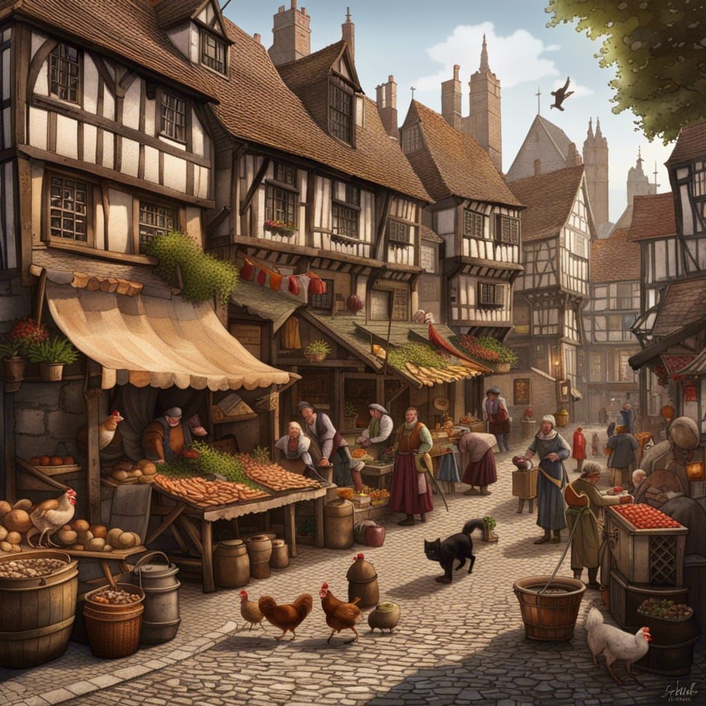 Medieval markets  by @Shelley