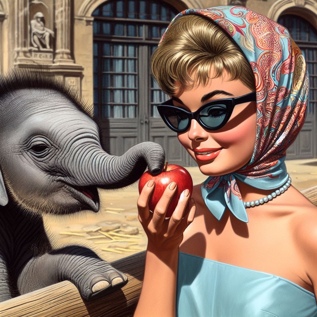 Femme Fatale: The Sister Cities Assignment -- feeding Babar at the Schönbrunn Tiergarten