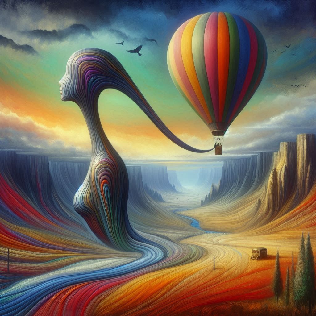 SURREAL BALLOON LADY 3