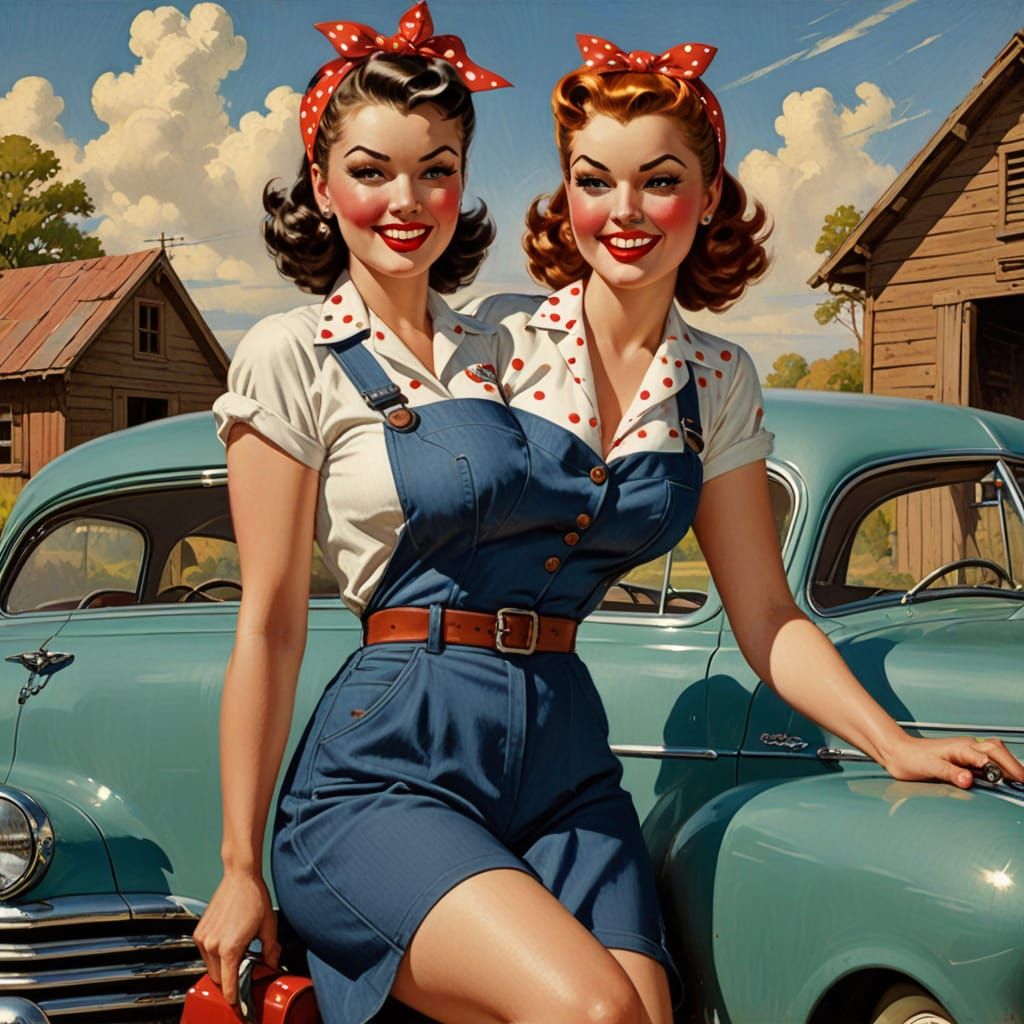 Vintage Girl  by @Simon