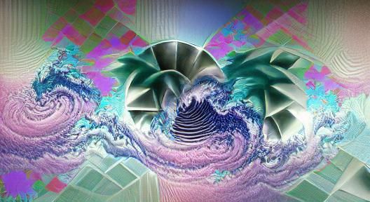 Acid fractal Vaporwave vortex