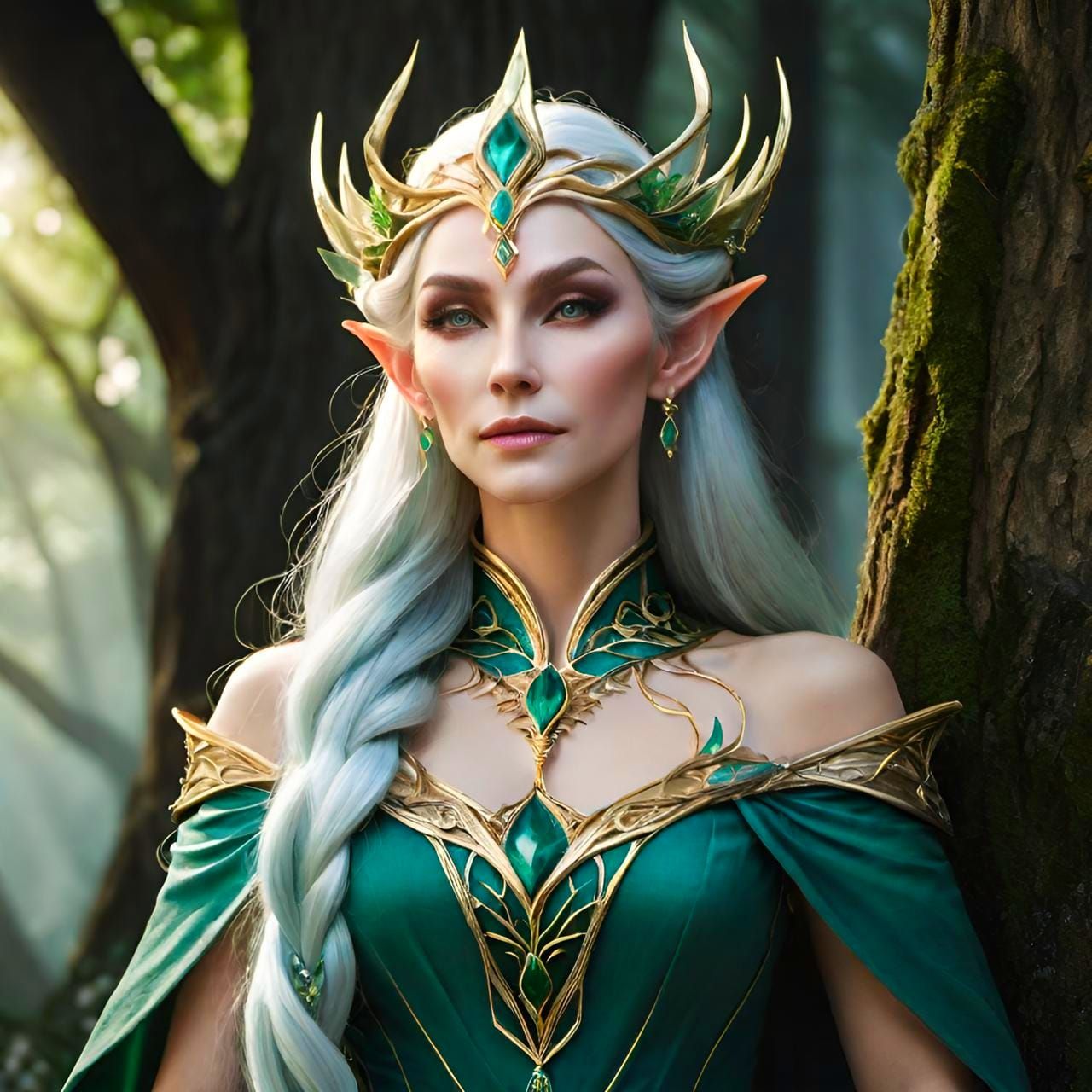 elegant elven queen creation