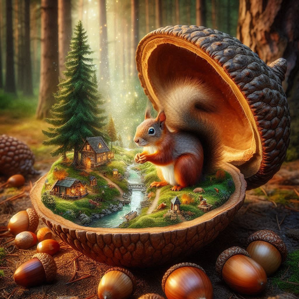 miniature world inside an Acorn (1)