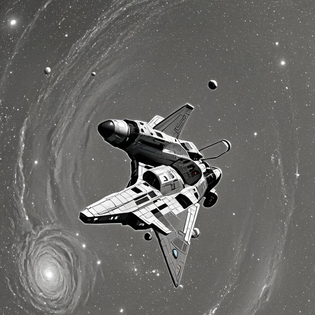 A space ship travelling