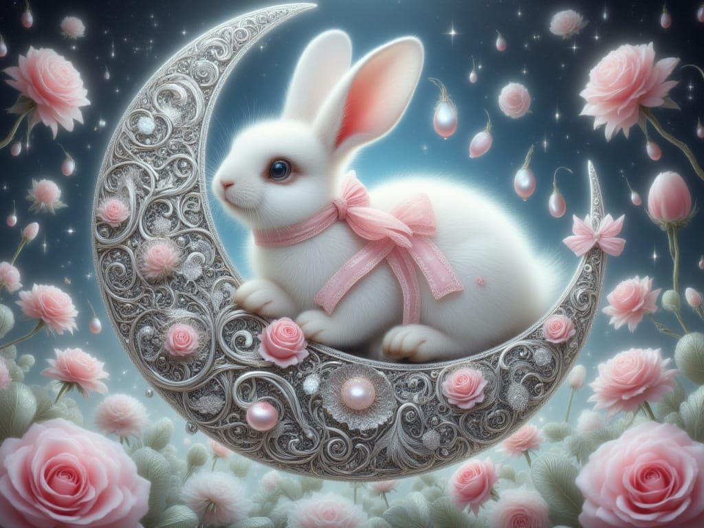 <lora:FiosFiligreeMoons:1.0>cute bunny in a filigree moon