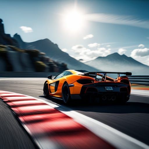 orange mclaren senna - AI Generated Artwork - NightCafe Creator