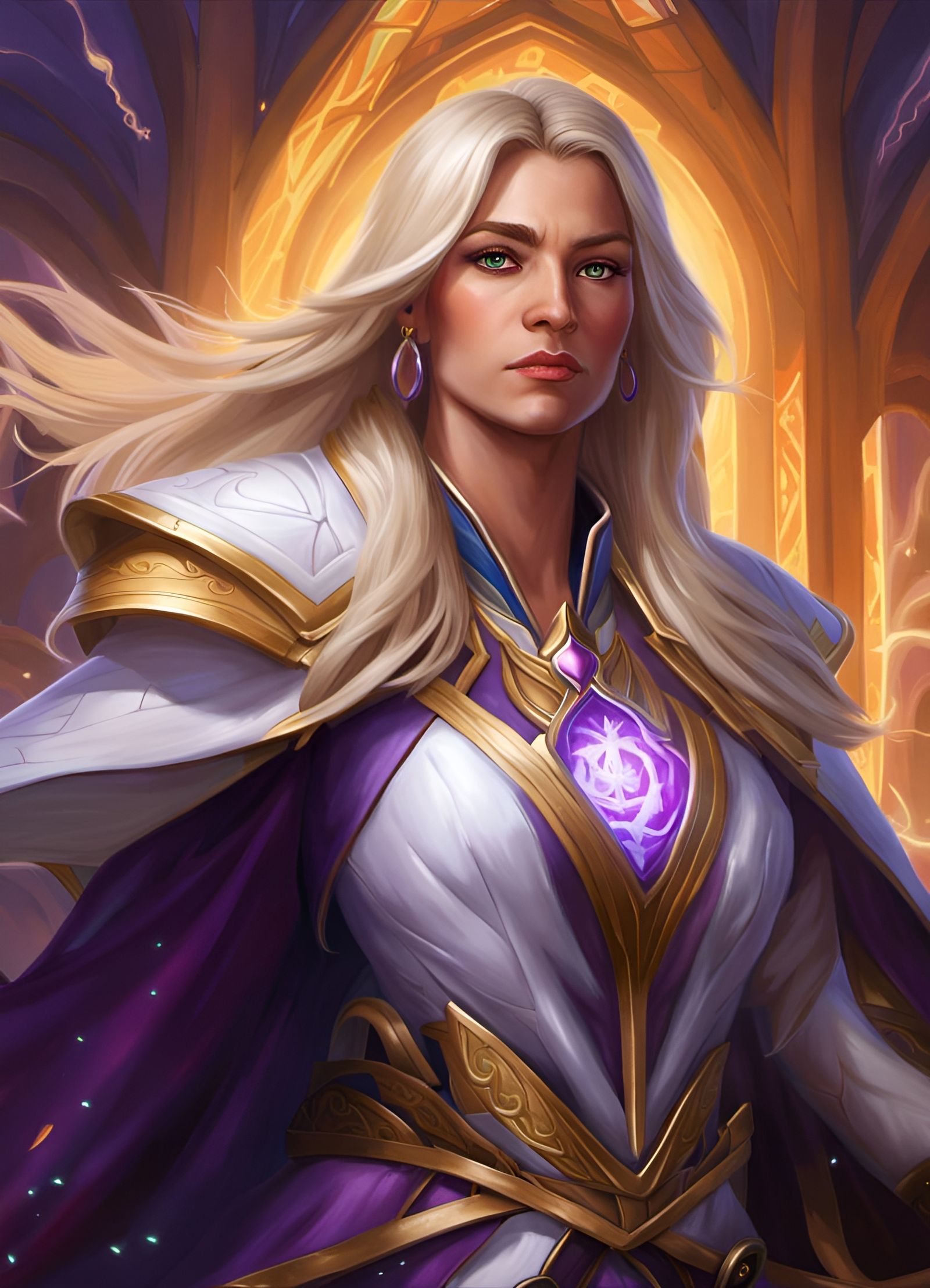 Jaina Proudmoore Archmage of Kirin Tor - AI Generated Artwork ...