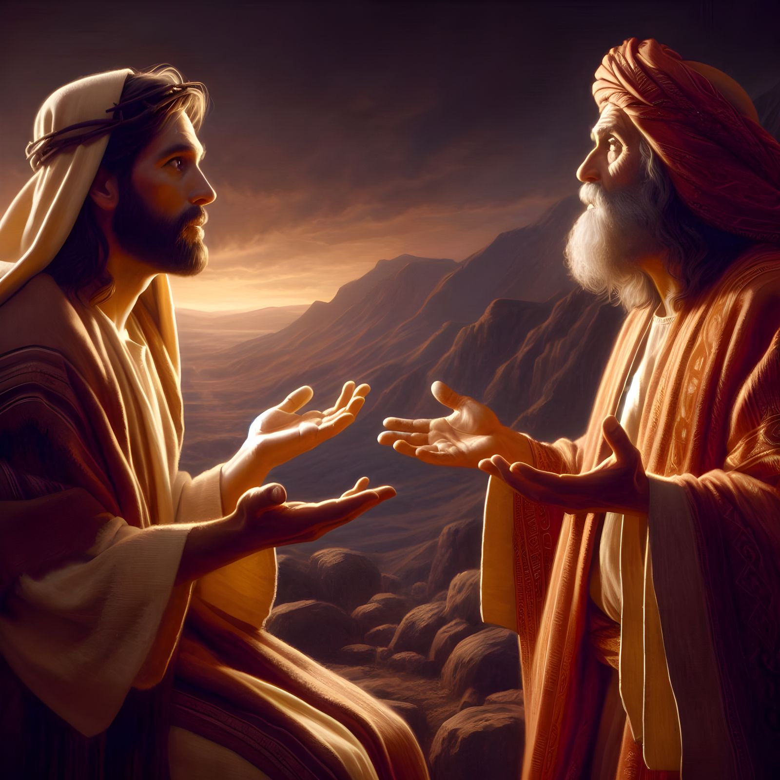 Jesus and Nicodemus