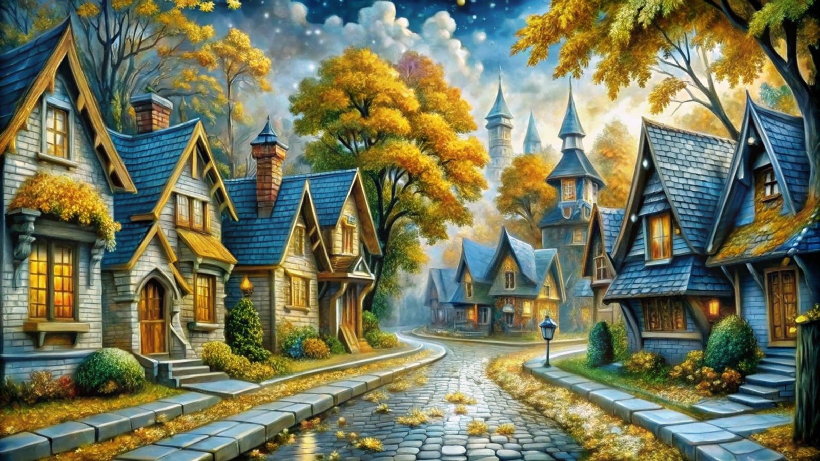 autumn in the small old town 2