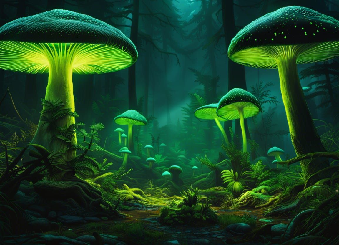 Prehistoric Fungus Diveristy - AI Generated Artwork - NightCafe Creator