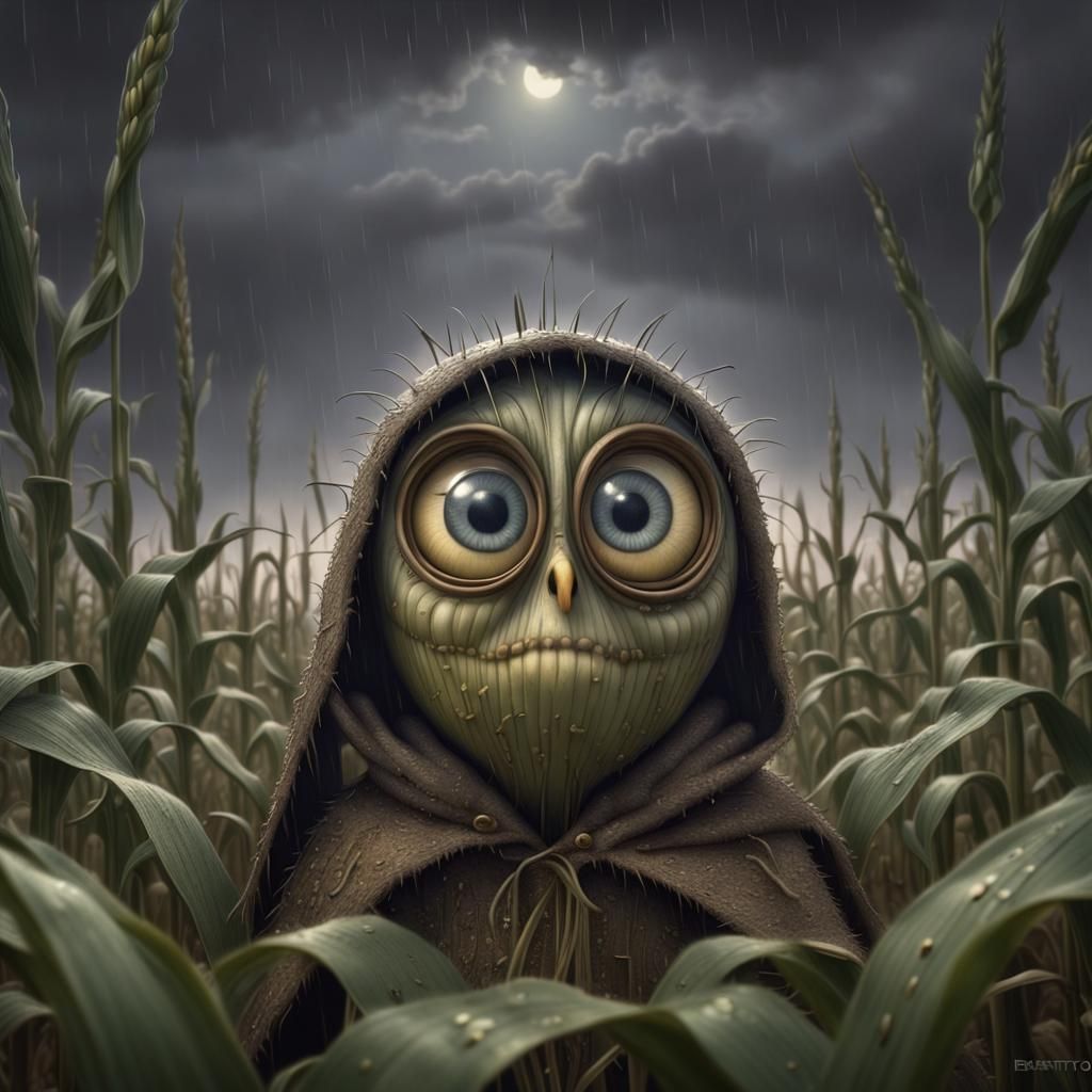 Mysterious Figure of Emperor Palpatine in a Cornfield?