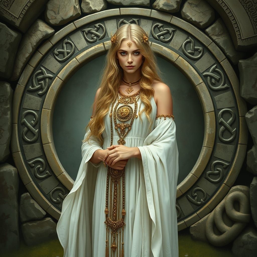 Guarding the sacred stone