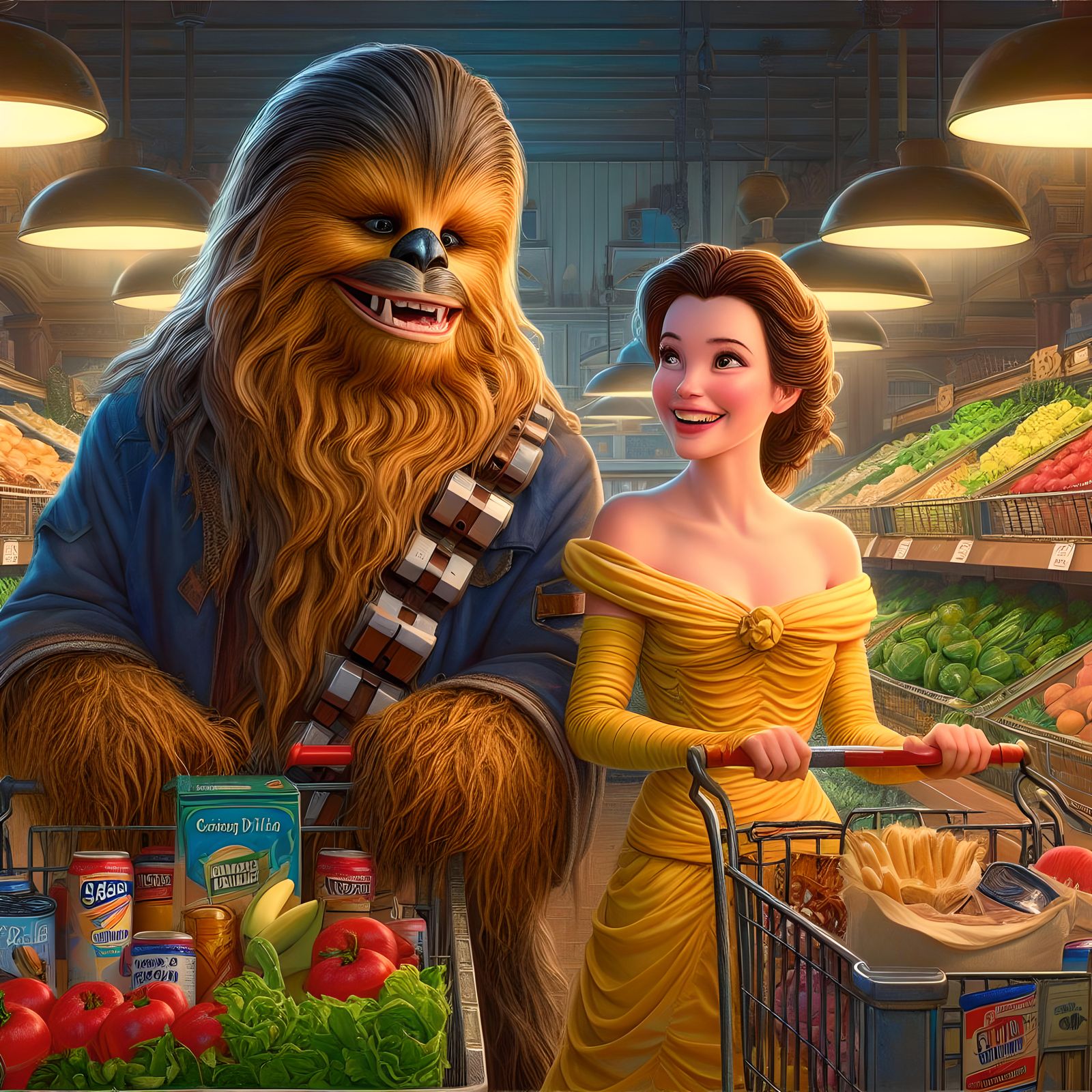 Beauty and the Bacca go shopping